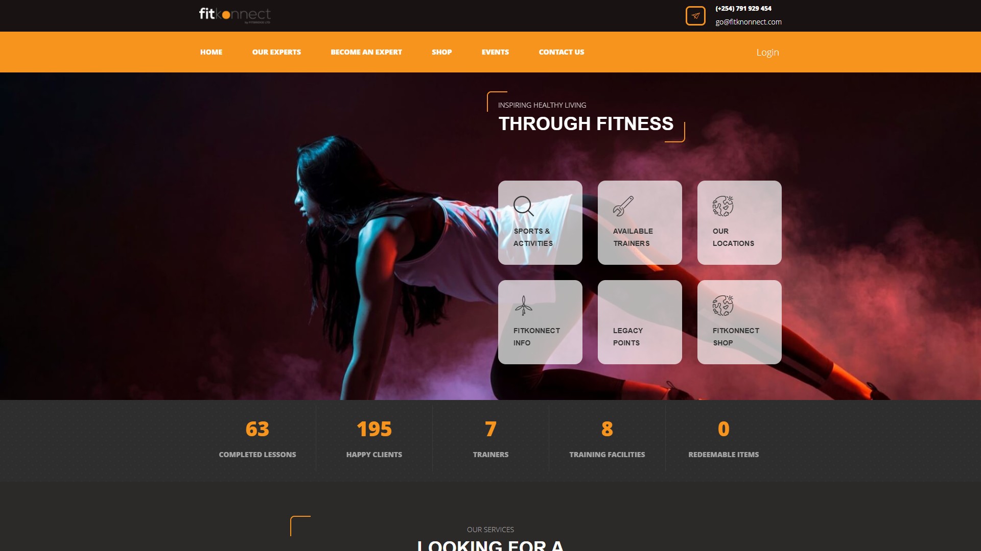 Desktop screenshot 1 of FitKonnect - Fitness Platform