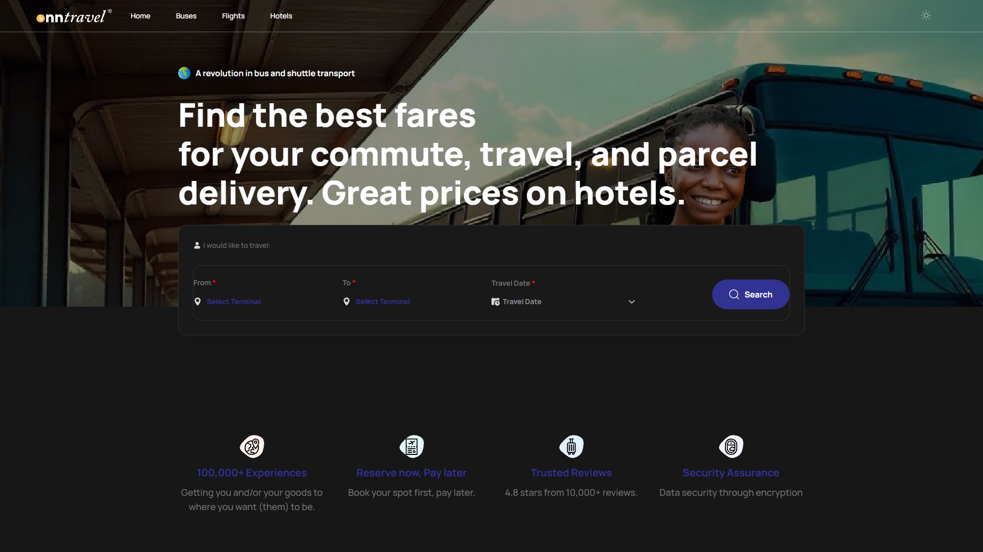 Desktop screenshot 1 of OnnTravel - Transport Booking Platform