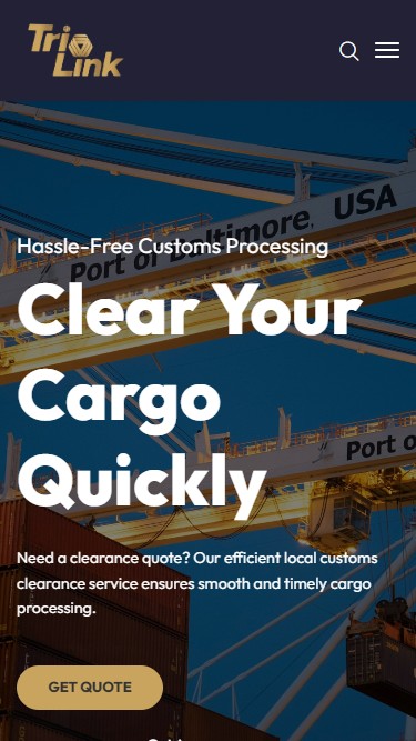 Mobile screenshot 1 of TrioLink Logistics - Cargo Management System